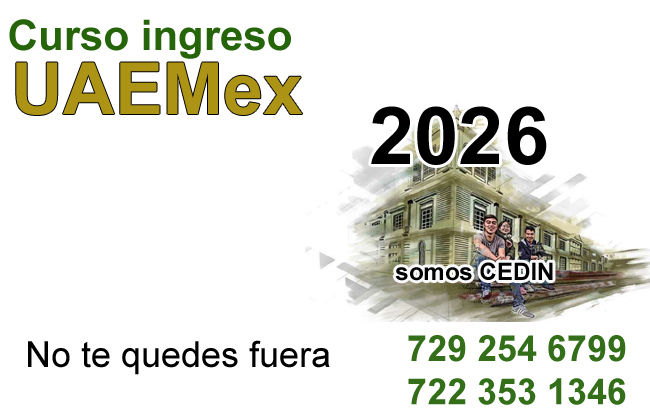 Curso ingreso UAEMex 2026 :: curso admisión uaemex :: convocatoria uaemex 2026
